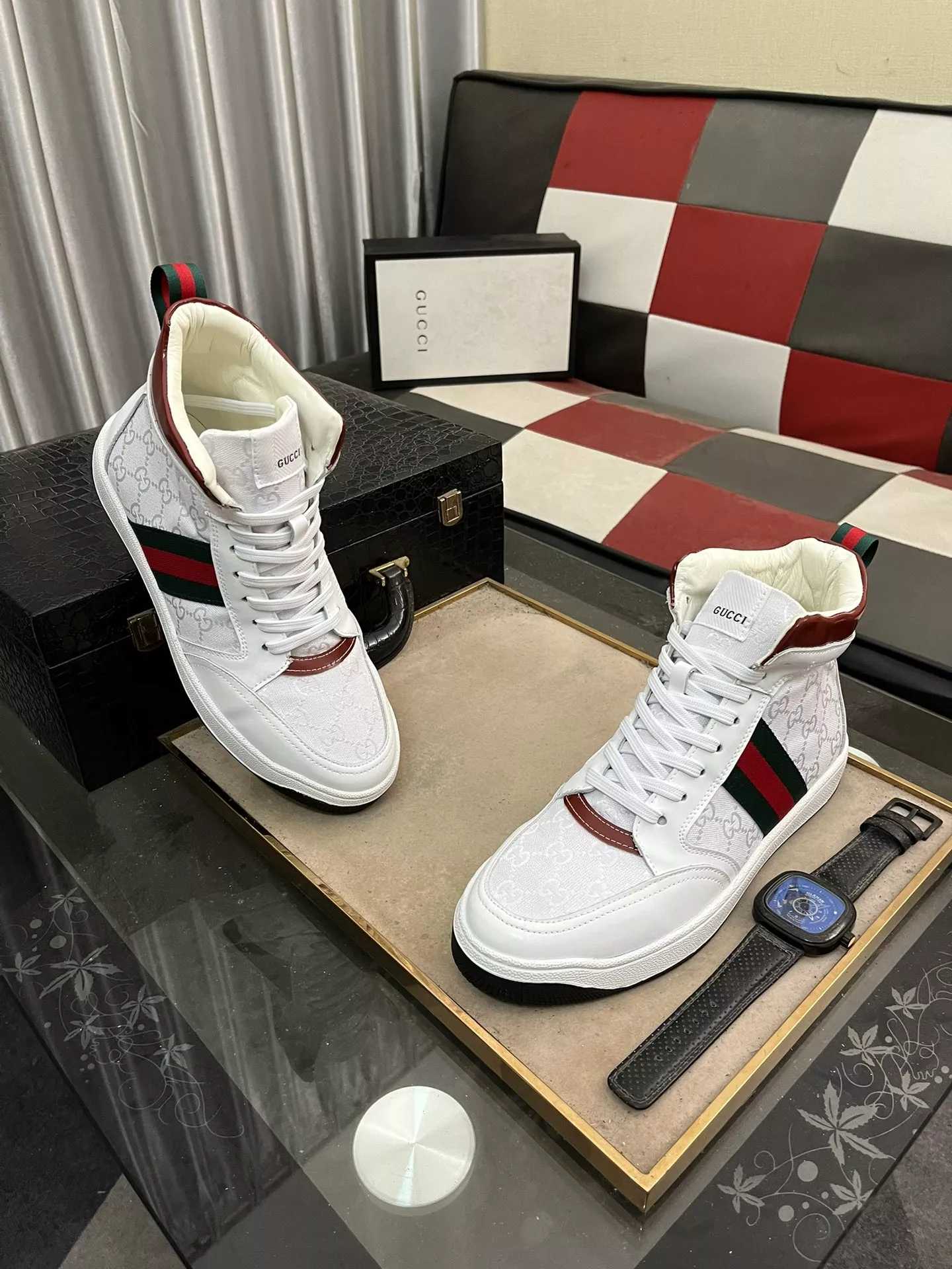 gucci high tops chaussures pour homme s_127414a2